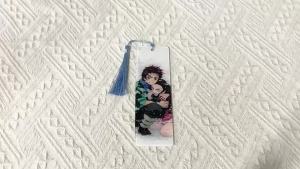 Bandai | Tanjiro Kamado Nezuko Acrylic Bookmark Anime Đọc Sách Phụ Kiện Cho Thư Viện Nghiên Cứu Văn Phòng Giáng Sinh Quà Tặng Sinh Nhật