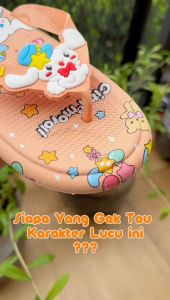 Sandal Jepit Karet Anak Perempuan Sendal Jelly Karakter Lucu Kekinian 3-10 Tahun FLD-089