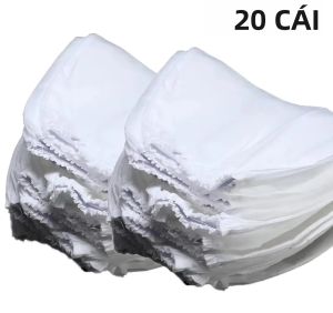Túi Thay Thế Máy Hút Bụi Đa Năng Chất Liệu Vải Dệt Trắng Dùng Cho Tiệm Làm Đẹp Dụng Cụ Vệ Sinh Làm Móng 10 Cái/20 Cái