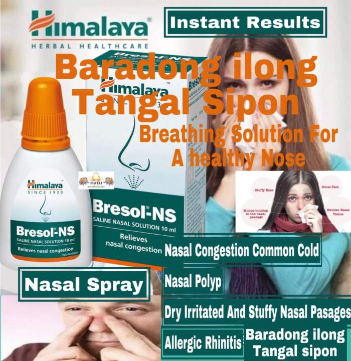 Himalaya Bresol NS Nasal Congestion Allergic Rhinitis Solution Lazada PH