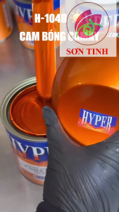 Sơn xe máy HYPER màu cam bóng Honda Airblade 1K (Code: H-104B) (Lót nền bạc) sơn thơm công nghiệp