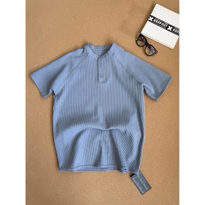 Breathable Waffle Pique Polo Shirt for Men