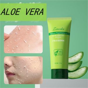 Aloe Vera Exfoliating Gel 100g Deep Cleansing Facial Body Scrub Gently Removes Blackheads Dead Skin Exfoliator All Skin Types