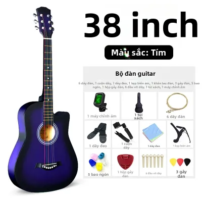 KAIPAQI | Đàn Guitar Acoustic Folk Cutaway 41 Inch