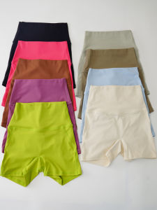 High Waist Yoga Pants Womens Outdoor Wearable Pilates Shorts Breathable Quick Dry Moisture Wicking Nylon Three-quarter Length Shorts