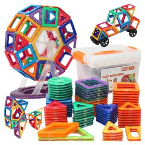 ของเล่นบล็อกแม่เหล็ก Pure Magnetic Tile สำหรับเด็ก 3-6-8 ปี ของเล่นท้าทายสมอง ของเล่นสร้างสรรค์ ของเล่นเสริมสร้างทักษะการสร้าง