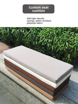Thickened Solid Wood Sofa Sponge Seat Cushion Long Chair Bench Pad Rectangle Shoe Cabinet Shoe Changing Bench Long Strip Pad