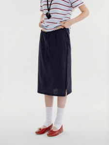 Fano | Summer College Style Knitted Straight Skirt