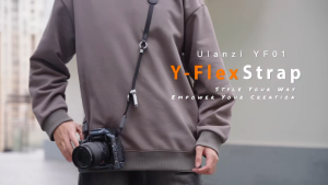 Ulanzi YF01 Y-Flex Quick Release Buckle Camera Strap (Black C092 / Orange C093)