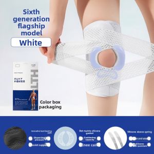 meniscus knee pads thin spring support non-slip straps pressurized silicone protection knee fixation and anti-sprain