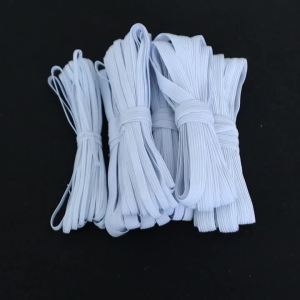 5-10yards 3/5/6/8/10/12mm White&Black Polyester Latex High Elastic Rope Bands For DIY Waistband Hair Rope Clothing Accessories