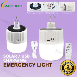 [BUY 1 TAKE 1]Solar Emergency Bulb 500W LED Rechargeable Camping Light Waterproof Tent Lamp