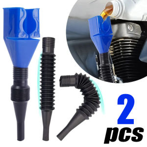 2 chiếc Phễu tiếp nhiên liệu cho xe hơi Thiết bị Nạp dầu xe hơi phổ thông Thiết bị Nạp xăng dầu động cơ có thể gập lại cầm tay