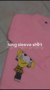 stelan kaos anak perempuan motif hijau kuning lengan panjang 2-10 thn