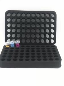 Set of 2 Diamond Painting Rhinestone Organizer Foam Trays with 60 round Slots Durable Foam Craft Accessory for Beads Sequins