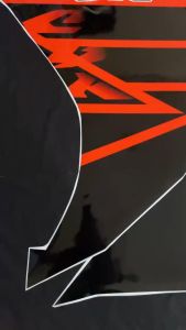 Decal Stiker Striping Dekal Sticker Custom Motor CBR 150 Full Body warna orange kombinasi hitam D-E2-008 d-e2-014