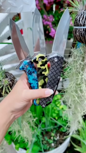 มีดอเนกประสงค์ลายกราฟฟิก พับได้ มีดปอกผลไม้ มีดทำอาหาร สินค้าใช้ในครัวเรือน