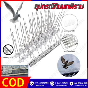 HH💕🤞ขายดี! ลวดกันนกพิราบคุณภาพสูง  อุปกรณ์กันนกพิราบ กับดักนกพิราบ กันนกพิราบ หนามไล่นกพิราบ ยากันนกไล่นกพิราบได้ ตะปูกันนก ฐานสแตนเลส ยาว 50 ซม  จัดส่งฟรี【ร้านค้ากรุงเทพ จัดส่ง 24 ชม】