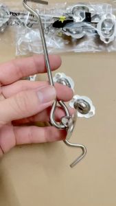 Móc gió inox 15cm gài cửa đi cửa sổ