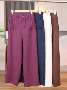 XIANGHOUMINCHU | Wrinkle-Resistant Summer Tencel Linen Pants