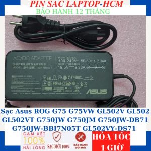 Sạc Asus ROG G75 G75VW GL502V GL502 GL502VT G750JW G750JM G750JW-DB71 G750JW-BBI7N05T GL502VY-DS71 Sạc Asus 19.5V-9.23A-180W chân thường