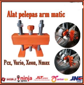 PAKET HEMAT Treker tarik tromol 2 in 1 alat tarik tromol belakang roda matic dan Alat Pelepas ARM Matic Semua motor