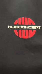HUB CONCEPT STORE | HUB LOGO PUFF 230GSM OVERSAIZ TEE (HITAM/PUTIH)
