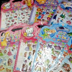 3D Gold Foil Children Kids Cartoon Stickers Kids Goodie Bag Gifts Children Day Gift Goodie Bag Kid Birthday