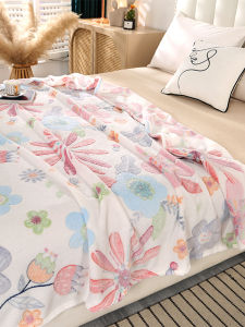 Coralline Velvet Blanket Snowflake Fleece Shoulder Wrap Small Blanket Children Nap Sofa Air Conditioner Cover Blanket Flannel Bedding Four Seasons