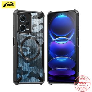 Nanu For Infinix Smart 9/Hot 50i [ Camouflage Bull ] Compatible with Magsafe Phone Case Shockproof Transparent Back Cover soft protective casing