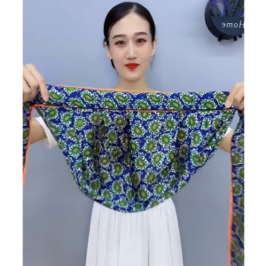 Spring and Summer New Arrival Double-Layer Double-Sided Satin Silk Scarf Cap Sun Protection Turban Hat Ribbon Elegant Toque Feiling Same Style