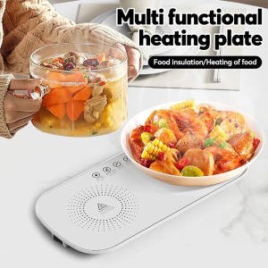 Electric Warming Tray Food Adjustable Temperature Warm Plate Fast Heating Food Warm Dishes