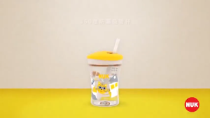 NUK 360 Degree Leak-Proof Straw Bottle Cup 230ml