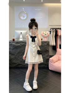 ZIRUIBABA | School Uniform Style Sailor Collar Girls Dress