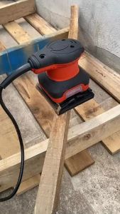 SHINING เครื่องขัดกระดาษทราย รุ่น4515 แบบสี่เหลี่ยม เครื่องขัดสี่เหลี่ยม เครื่องขัดกระดาษทรายไฟ สี แดง - ดำ