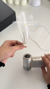 JISULIFE Handheld Fan Ultra2 Christmas Gift Super Strong Wind 25-hour Battery Life Rechargeable Metal Body 5 in 1 Mini Fans 100-Speed Flashlight Air Pump Outdoor Camping Backup