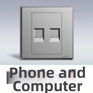 CHNT | Multi-port Wall Outlet Panel 86 Type Gold