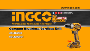 Compact Brushless Cordless Drill JWCDLI206021 (Singapore Local Seller Authorized Dealer)