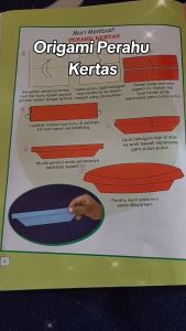 Buku Ceria Bersama Origami Percuma Kertas Origami Pelekat Ceria Fun With Origami Book Aktiviti Masa Lapang