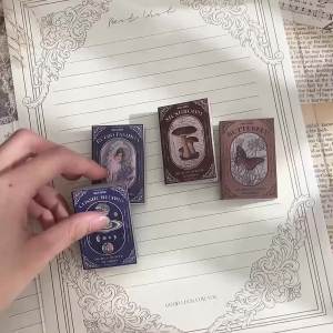 Mr.paper | 100 Chiếc Sổ Tay Mini Hai Chất Liệu Bộ 50 Tờ Giấy Trang Trí Không Trùng Lặp Phong Cách Cổ Điển Dùng Cho Thủ Công & Văn Phòng Phẩm