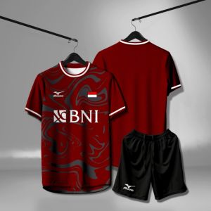 SETELAN JERSEY BULU TANGKIS /BADMINTON DEWASA / KAOS DAN CELANA BULU TANGKIS