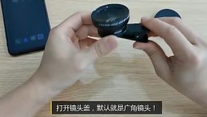 2 Functions Mobile Phone Lens 0.45X Wide Angle Len & 12.5X Macro HD Camera Lens Universal for iPhone Android Phone