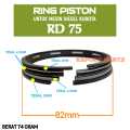 RD 75 RING PISTON 82MM UNTUK MESIN DIESEL KUBOTA 9.5 PK. 