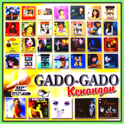 Kaset Musik Audio MP3 Lagu Pop Nostalgia: GADO-GADO KENANGAN Album Terpopuler.