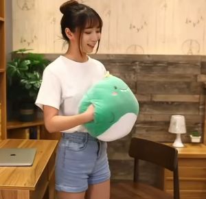 NTL B018 Balmut Karakter Zoo 3in1 / Boneka Bantal Selimut Avocado / Husky / Hamster / Bunny