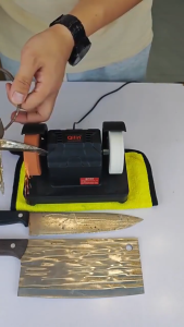 220V Electric Bench Grinder 10000rpm Double Wheels Polishing Grinding Machine Stepless Speed Sharpen