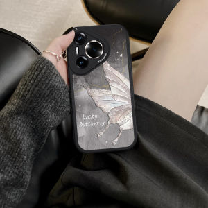 Huawei Pura80 Phone Case Water-Based Butterfly Design Full Lens Protection Soft Silicone Korean Japanese Style Anti-Fall Female Version