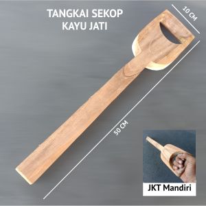 Gagang Sekop Handle Sekrop Kayu jati Gagang kayu serbaguna