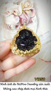 Mặt Dây Chuyền Nam V1258 Hình Phật Ông Bản Lớn Mạ Vàng Bền Màu