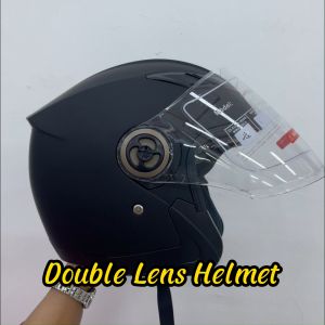 Helmet Motor Topi keledar Motorcycle Helmet Double Lens Motorcycle Helmet Half Helmet Topi Keledar Helmet Motor